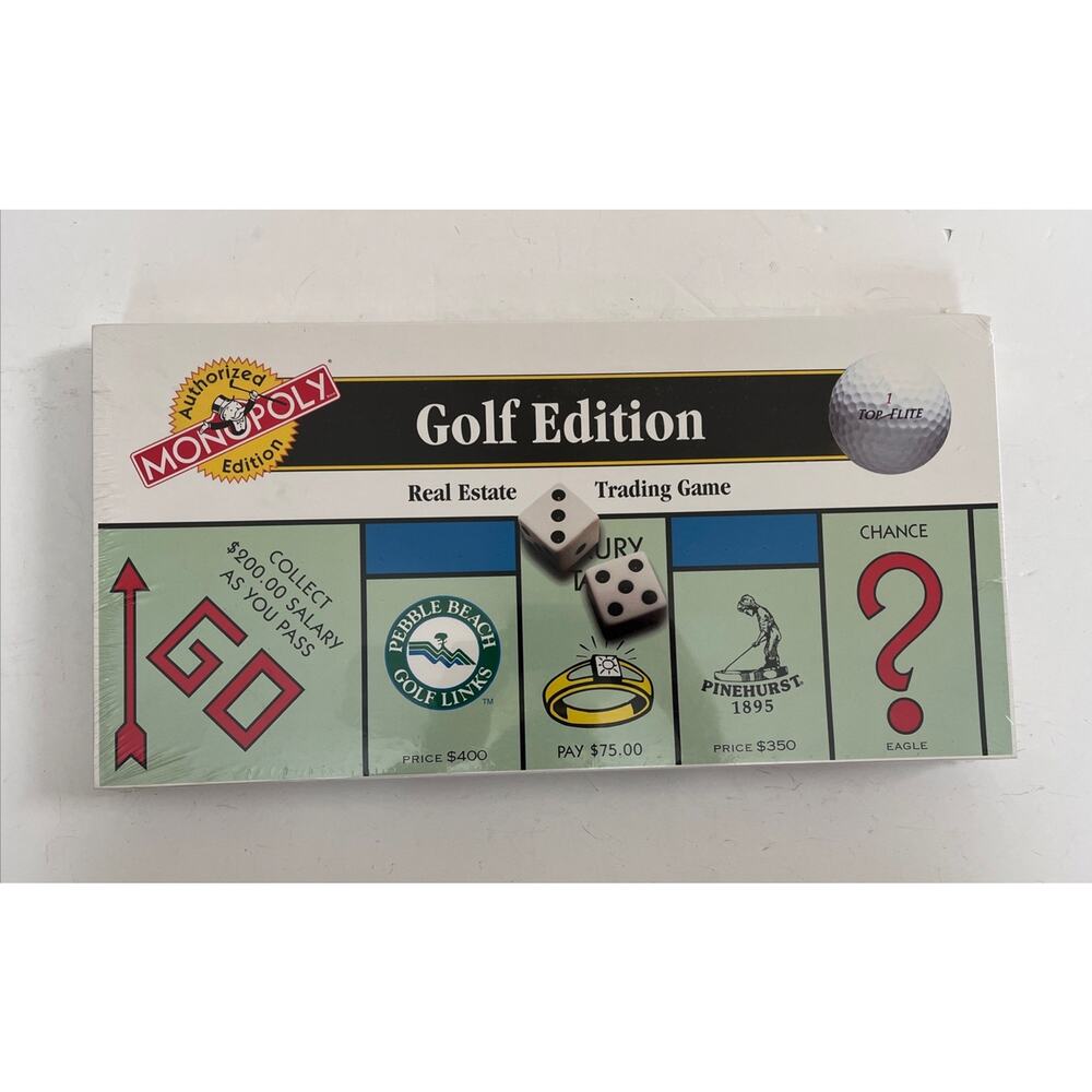 Sealed In Original Factory Cello-Wrap MONOPOLY Golf Edition Board Game NEW